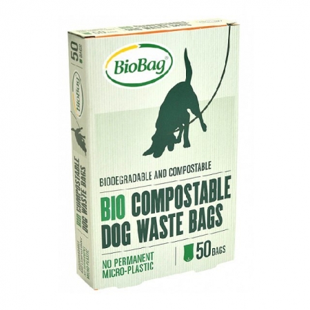 BIOBAG Worki BIOBAG DOG 100% biodegradowalne i kompostowalne, 20x32cm, 50 sztuk w kartoniku